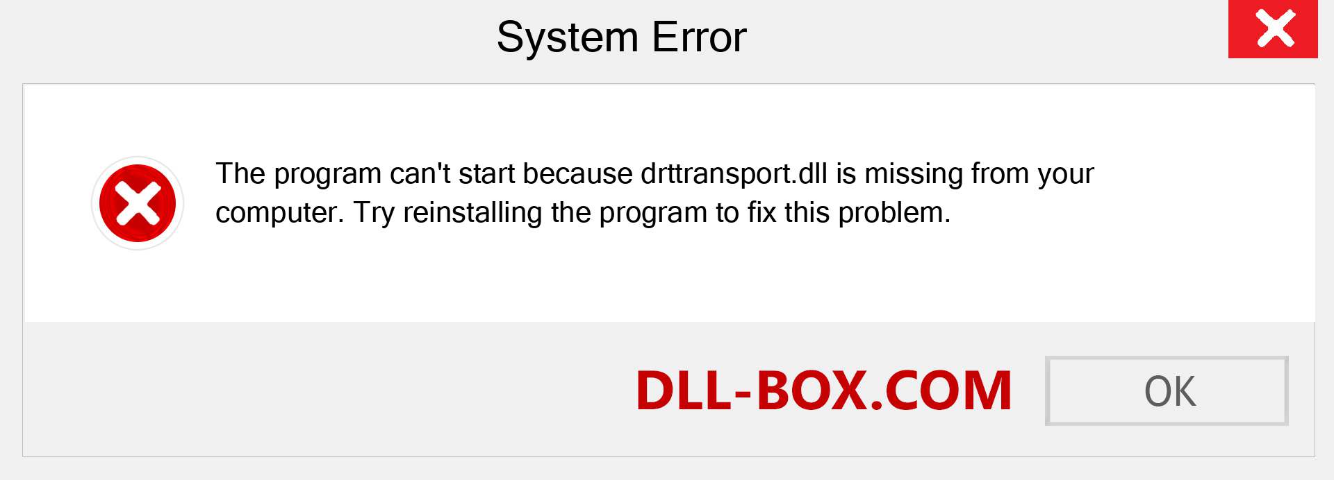  drttransport.dll file is missing?. Download for Windows 7, 8, 10 - Fix  drttransport dll Missing Error on Windows, photos, images